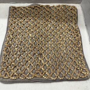 Boho Living Jada Gray 18 X 18 Braided Jute Decorative Throw Pillow Cover